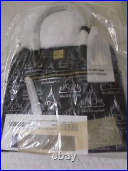 Dooney & Bourke Black Walt Disney World 50th Anniversary Leather Satchel Handbag