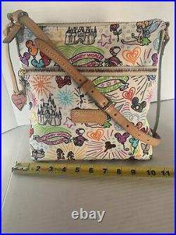 Dooney & Bourke Disney Sketch Nylon Crossbody Bag Purse RARE Walt Disney World