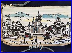Dooney &Bourke NEW Walt Disney World Cinderella Castle Mickey Minnie Cross body