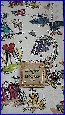 Dooney and Bourke Walt Disney World Park Shoppers Tote Large Purse Bag New