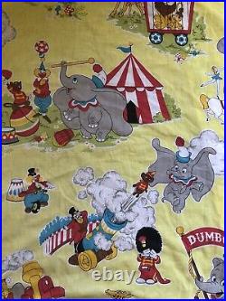 Dumbo's Circus Walt Disney World Twin Fitted Sheet Vintage Dumbo