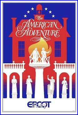 EPCOT The American Adventure SERIGRAPH Poster LIMITED ED. 300 Walt Disney World
