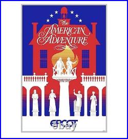 EPCOT The American Adventure SERIGRAPH Poster LIMITED ED. 300 Walt Disney World