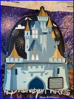 EUC Cinderella Castle Walt Disney World Loungefly Mini Backpack