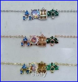 EXTREMELY RARE ROSE GOLD Walt Disney World Park Icons Necklace