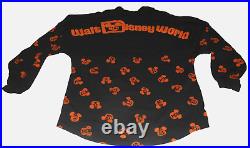 Euc Walt Disney World Spirit Jersey Orange Halloween Pumpkins Adult Unisex Large
