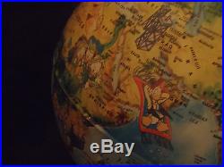 Extremely Rare! Walt Disney Donald Duck Around the World Globe Statue Original