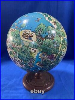 Extremely Rare Walt Disney World Travel Desk Globe 1975 LIMITED EDITON OF 1000