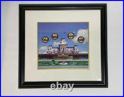 Framed Walt Disney Steam Locomotive Limited Edition Commemorative Pin Set 2003