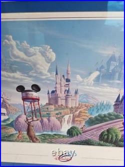 Framed Walt Disney World Art of POSTER Print 24x36 Mickey Mouse MAGIC KINGDOM