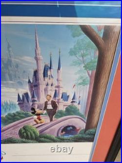 Framed Walt Disney World Art of POSTER Print 24x36 Mickey Mouse MAGIC KINGDOM