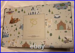 Hallmark Walt Disney World Parks 50th anniversary 4 Glass Set Jungle Cruise New