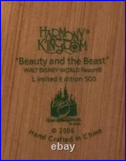 Harmony Kingdom BEAUTY AND THE BEAST Walt Disney World Resort 2004 LTD ED