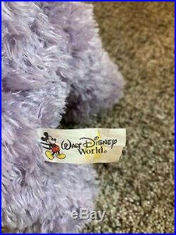Hidden MICKEY Pre Duffy Lavender Purple Plush Stuffed Bear Walt Disney World 17