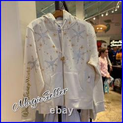 Hoodie Zip Up Walt Disney World Parks Christmas Castle Size XL New