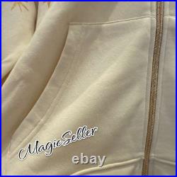 Hoodie Zip Up Walt Disney World Parks Christmas Castle Size XL New