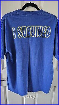 I Survived Tower Of Terror Rare Vintage Disneyworld Florida T Shirt Size Large