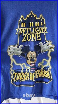 I Survived Tower Of Terror Rare Vintage Disneyworld Florida T Shirt Size Large