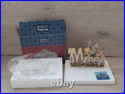 Jim Shore Walt Disney Showcase 4033262 Tinker Bell Merry World Plaque with box