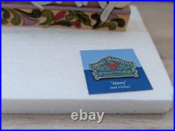 Jim Shore Walt Disney Showcase 4033262 Tinker Bell Merry World Plaque with box