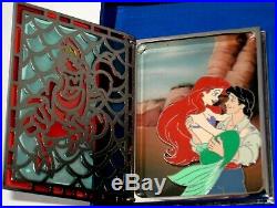 LE JUMBO Disney Pin Little Mermaid Ariel Eric Sebastian Stained Glass Storybook