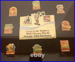 Limited Edition 1986 Walt Disney World Happy 15th Birthday Coke-Cola 60 Pin Set