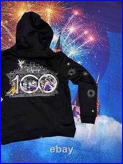 Limited Walt Disney World 100 Years Celebrating Hoodie WDW 2023 Full Zip LG