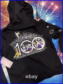 Limited Walt Disney World 100 Years Celebrating Hoodie WDW 2023 Full Zip LG