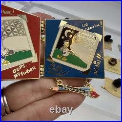 Lot Of 15 Vintage Walt Disney World Pins Early 1990-2000's Daisy, Donald, Dangle