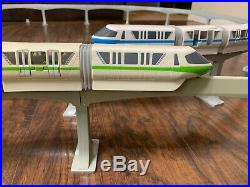 Lot of 2 Walt Disney World Monorail Train Set Green Stripe & Blue Stripe