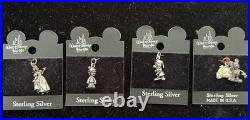 Lot of 4 Vintage 925 Sterling Walt Disney World Character Charms SW, Dwarfs, Micky