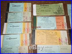 Lot of Vintage Walt Disney World Magic Kingdom Ticket Books