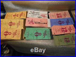 Lot of Vintage Walt Disney World Magic Kingdom Ticket Books