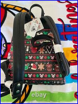 Loungefly Christmas Snacks Mickey Backpack WDW Disney Parks BNWT