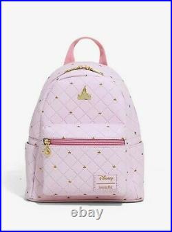 Loungefly Disney Days Mini Backpack Pink Castle Bag Aurora Disneyland Walt World