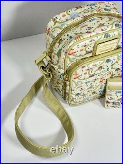 Loungefly Disney Walt Disney World Map Park Attractions Crossbody Bag Cardholder