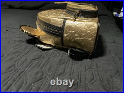 Loungefly Walt Disney World 50th Anniversary Leather Deluxe Gold Mini Backpack