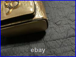 Loungefly Walt Disney World 50th Anniversary Leather Deluxe Gold Mini Backpack
