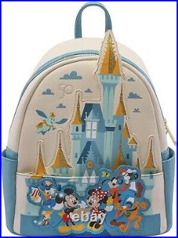 Loungefly Walt Disney World 50th Mini-Backpack, Amazon Exc Pre Sale