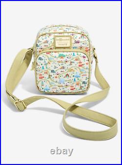 Loungefly Walt Disney World Map and Attractions Crossbody Bag Exclusive