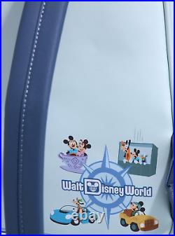 Loungefly Walt Disney World Mickey and Friends Resort Tour Guide Mini Backpack