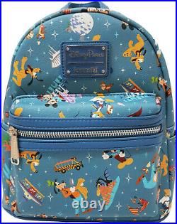 Loungefly Walt Disney World Parks Mickey Mouse & Friends Minis Mini Backpack Bag