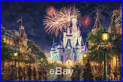 Main Street U. S. A. Walt Disney World Resort Thomas Kinkade JE 150 18x27 Canvas