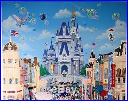 Melanie Taylor Kent LE Signed Serigraph Walt Disney World 15th Anniversary MNT
