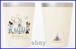 Mickey Minnie Tumbler Eco Bag 2 Types 3 piece Set Walt Disney World 50th Ann