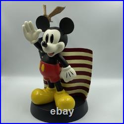 Mickey Mouse Walt Disney World Parks USA Flag 14 Statue/Figure. New in Box