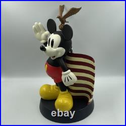 Mickey Mouse Walt Disney World Parks USA Flag 14 Statue/Figure. New in Box