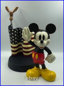 Mickey Mouse Walt Disney World Parks USA Flag 14 Statue/Figure. New in Box