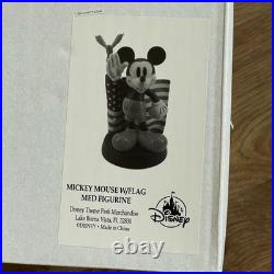 Mickey Mouse Walt Disney World Parks USA Flag 14 Statue/Figure. New in Box