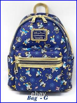 NEW Disney Parks Walt Disney World 50th Anniversary Loungefly Mini Backpack G